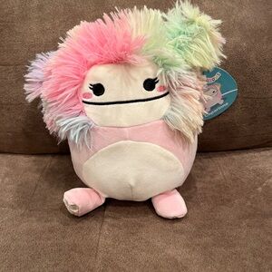 Squishmallows Pink and Rainbow Stuffed Animal